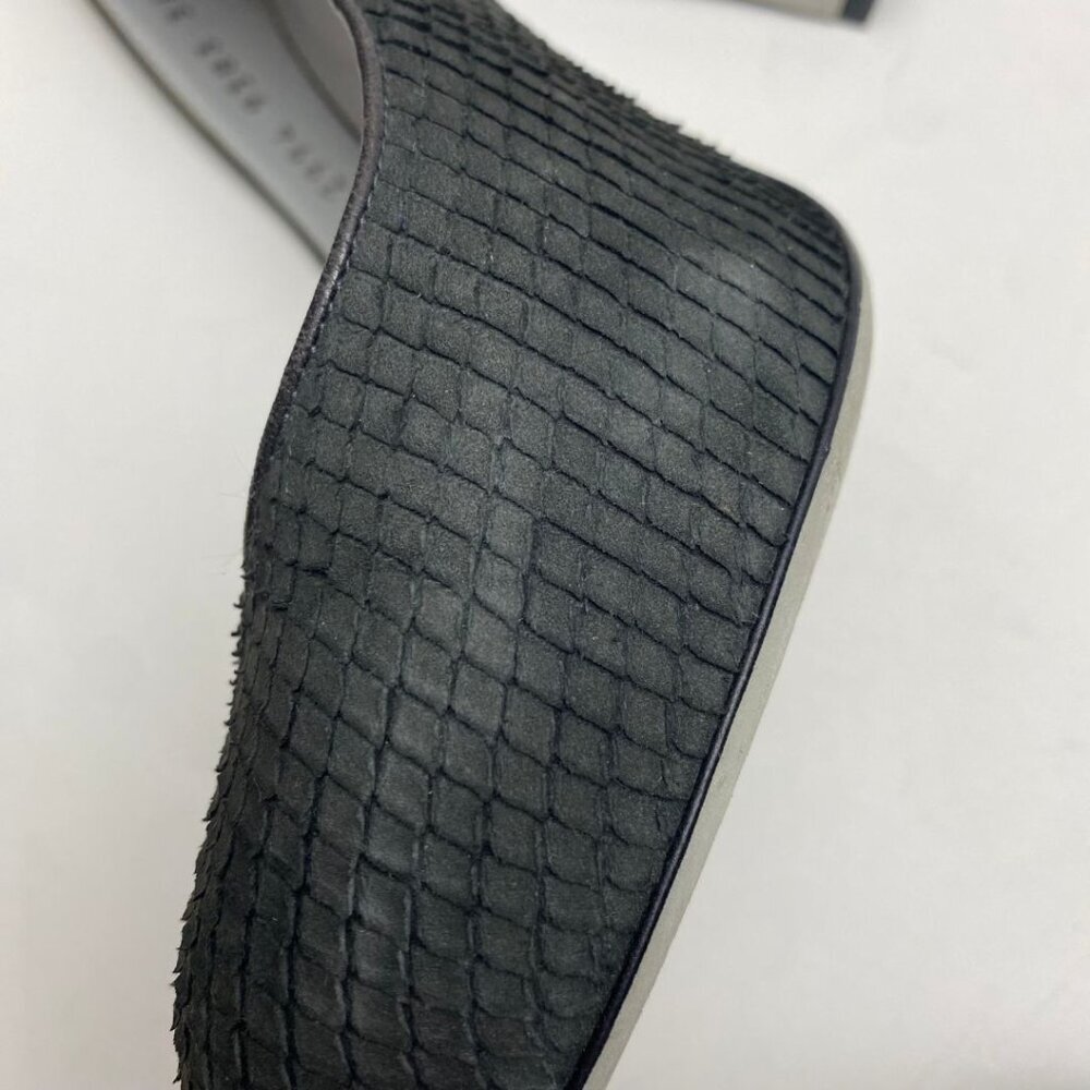 SERGIO ROSSI Black Snakeskin Pumps Size 38.5 - Picture 7 of 9